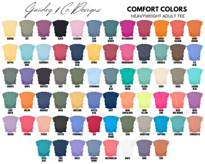 (2X-4X) DTF DESIGN WITH COLOR COMFORT SHIRT