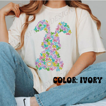 BOW BUNNY EASTER tshirt color comfort