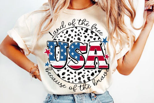 LAND OF THE FREE "USA" BECAUSE OF THE BRAVE