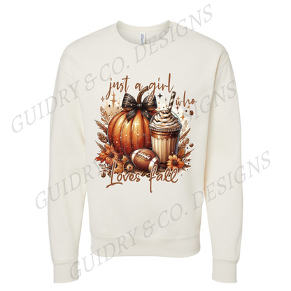 Just A Girl Who Loves Fall Sweatshirt